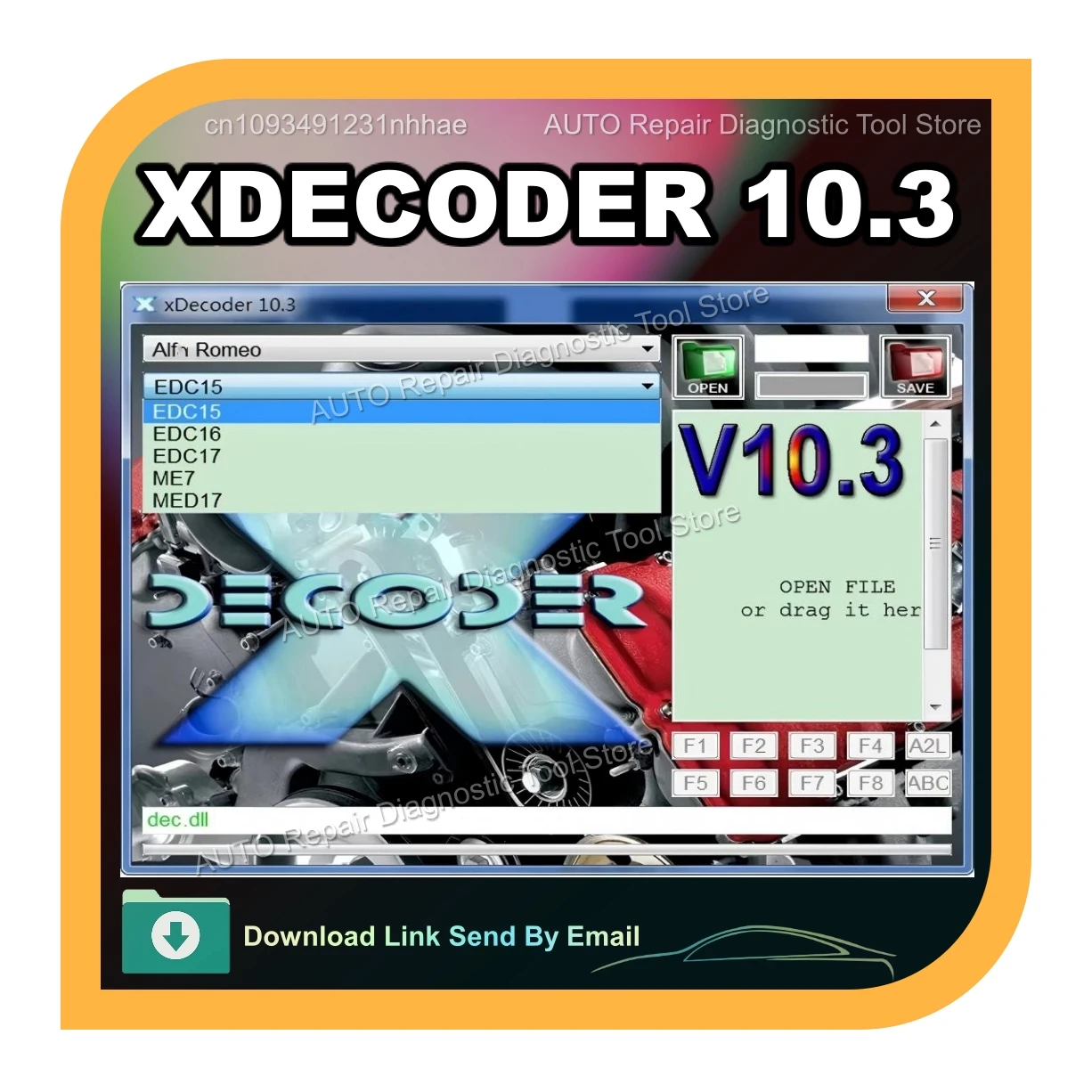 

2025 HOT sell XDecoder 10.3 DTC Remover DTC OFF Delete Software Disable Error off DTCRemover for many Laptops