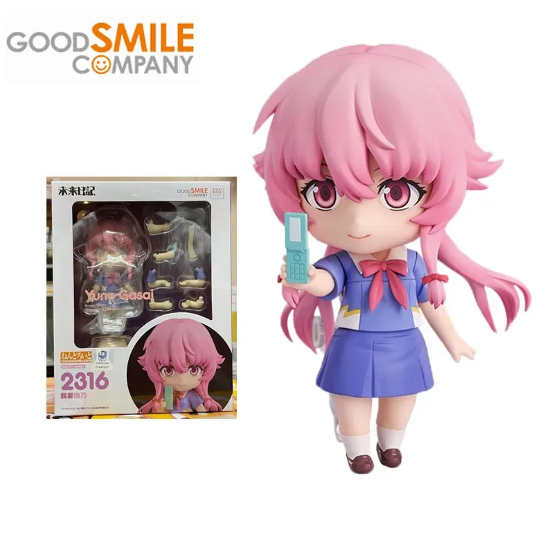 Original GSC Good Smile Nendoroid Mirai Nikki Anime Figure Gasai Yuno Action Figure Toys for Boys Girls Kids Birthday Gifts