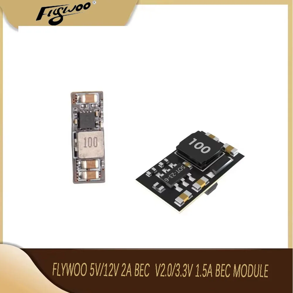 

Модуль Flywoo 5 В, 12 В, 2 А, BEC V2.0 и 3,3 В, 1,5 А, стабильный источник питания для FPV-дронов, любителей DIY и любителей
