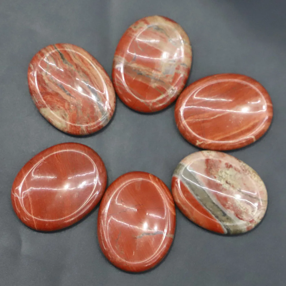 

New Natural Oval Rainbow Stone Thumb Massagers Palm Energy Worry Therapy Reiki Healing Meditation Spiritual Minerales Decor 4Pcs