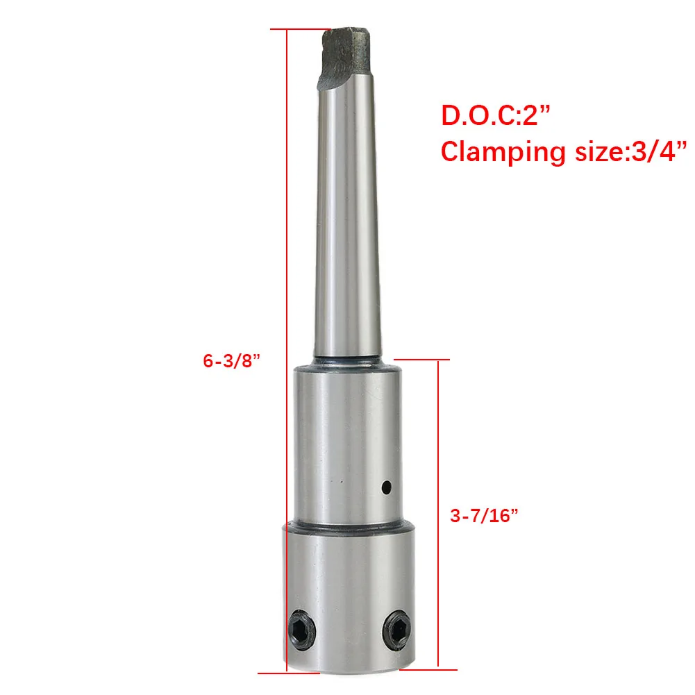 For MT2 For Ring For Arbor For 3/4 Inch Weldon Shank Annular Holder T1E With For Morse Taper Key Steel Drill Press Tool Accessor