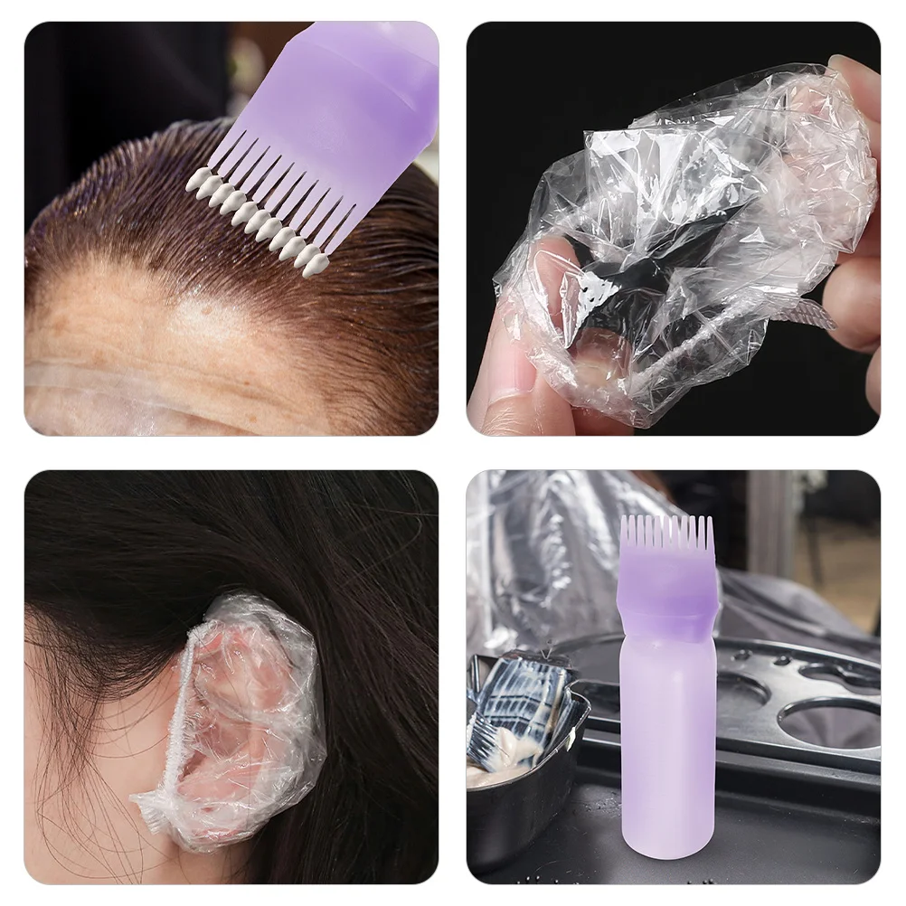 

1Set Hair Dye Kit Hair Coloring Set Professional Hairdressing Dye Tools Flexible Applicator for Home Salon Kit