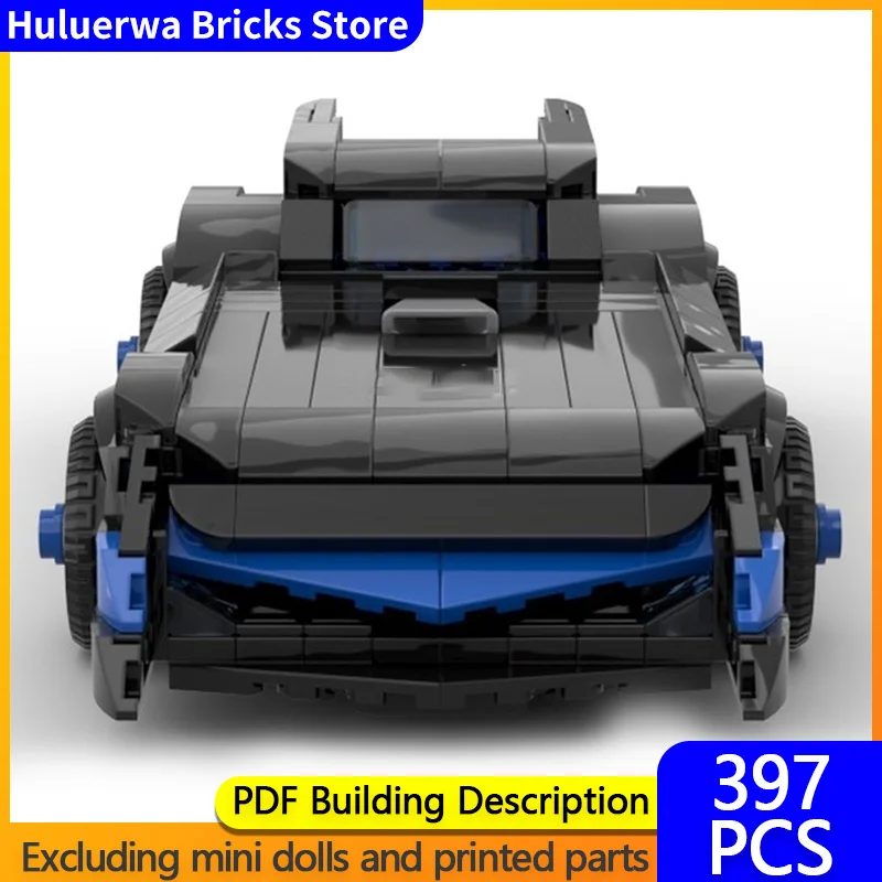 

Модель городской автомобиль MOC, строительные кирпичи, черный популярный фильм, реквизит, автомобиль, модульная технология, детские праздничные подарки, сборные игрушки, костюм