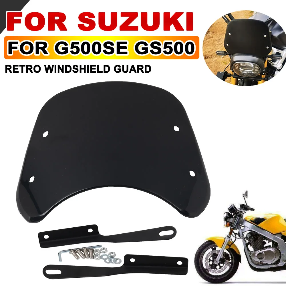 For Suzuki GS500E GS500 GS 500 E 500E Motorcycle Accessories Retro Windshield Windscreen Wind Screen Deflector Wind Shield Guard