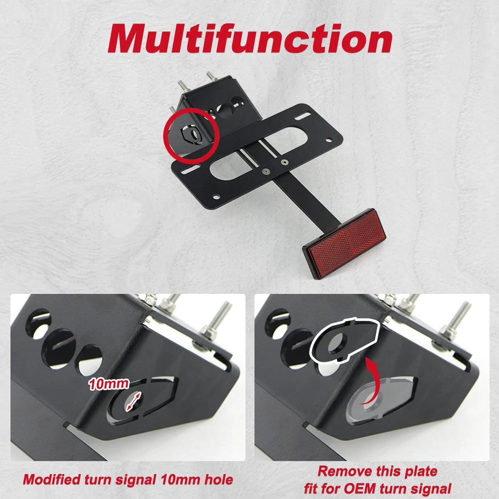 For Kawasaki Z1000 2010-2013 Z1000SX 2011-2026 NINJA1000 2011-2022 Tail Tidy Fender Eliminator kit License Plate Holder Bracket