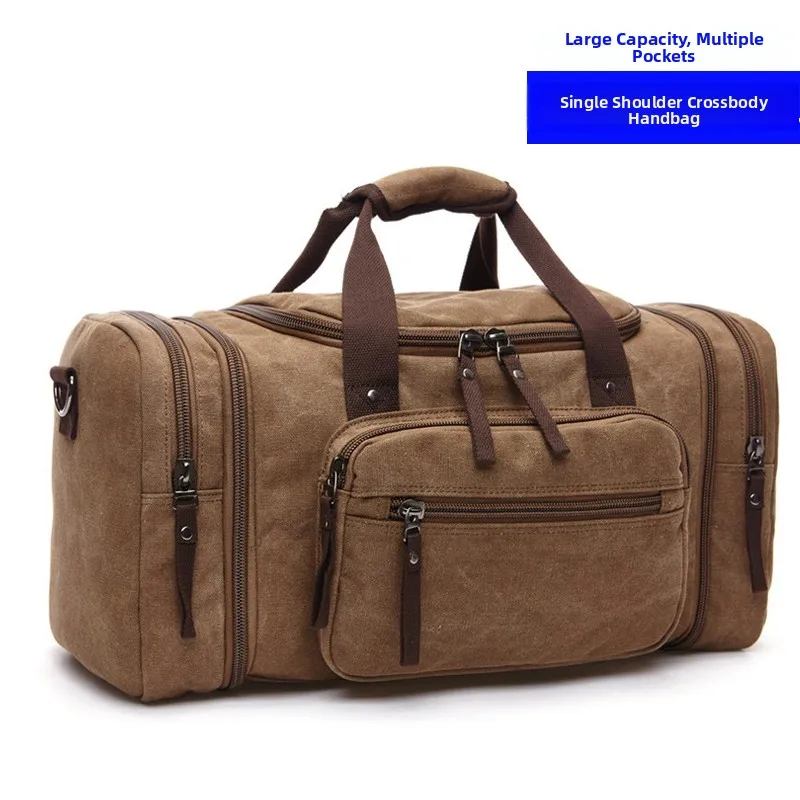 casual-canvas-crossbody-bag-men's-large-capacity-travel-shoulder-bag-short-trip-business-trip-handbag-durable-foldable-bag