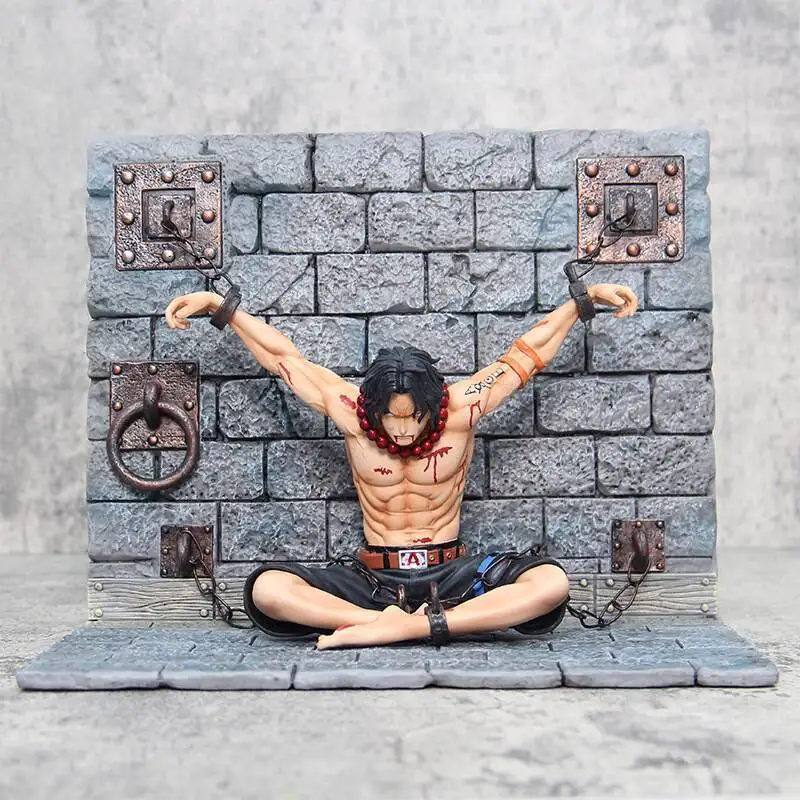 

One Piece Anime Figures Luffy Portgas D Ace Action Figure Statue Desktop Ornament Doll PVC 22cm Figma Figurine Collectible Toys