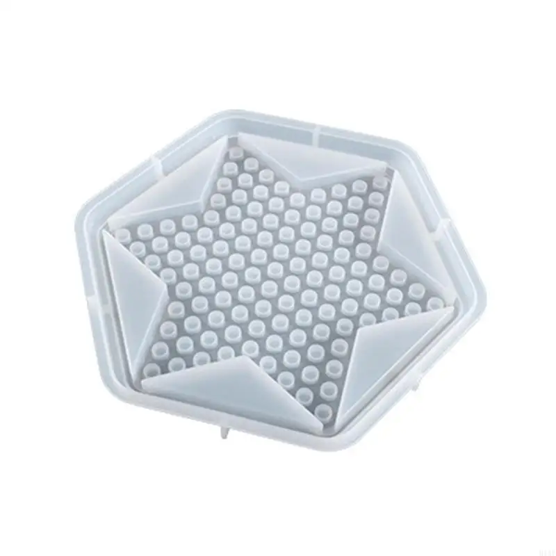 91AF Checker Board Silicone Mold Checker Epoxy Resin Casting Mold Checker Set with Checkers Board Silicone Resin Mold