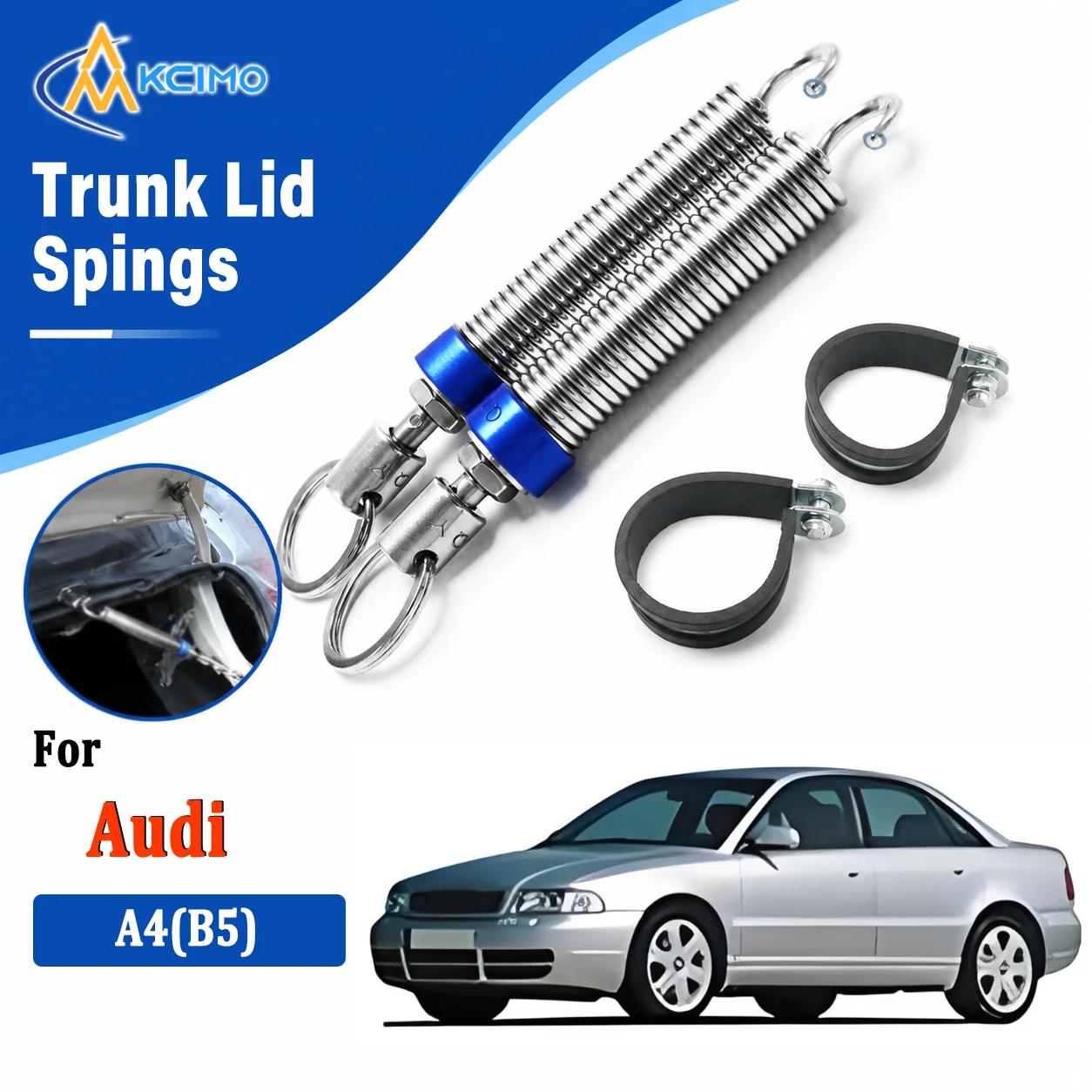 KCIMO 1/2Pcs Car Boot Lid Lifting Spring Trunk Auto Lift Device For Audi A4(B5) Car Trunk Lid Automatically Support Device