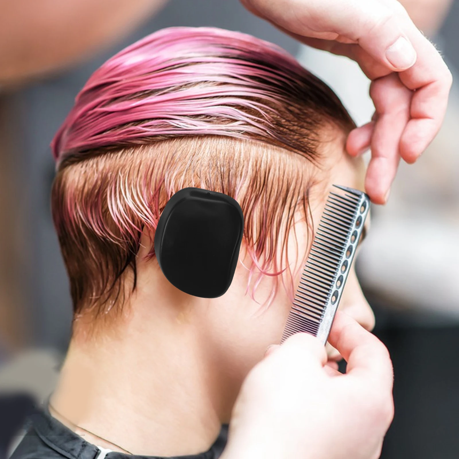 

20 Pcs Hair Dye Ear Protection Cover Protector Caps Plastic Salon Earmuffs Earlobe with Holes Covers for