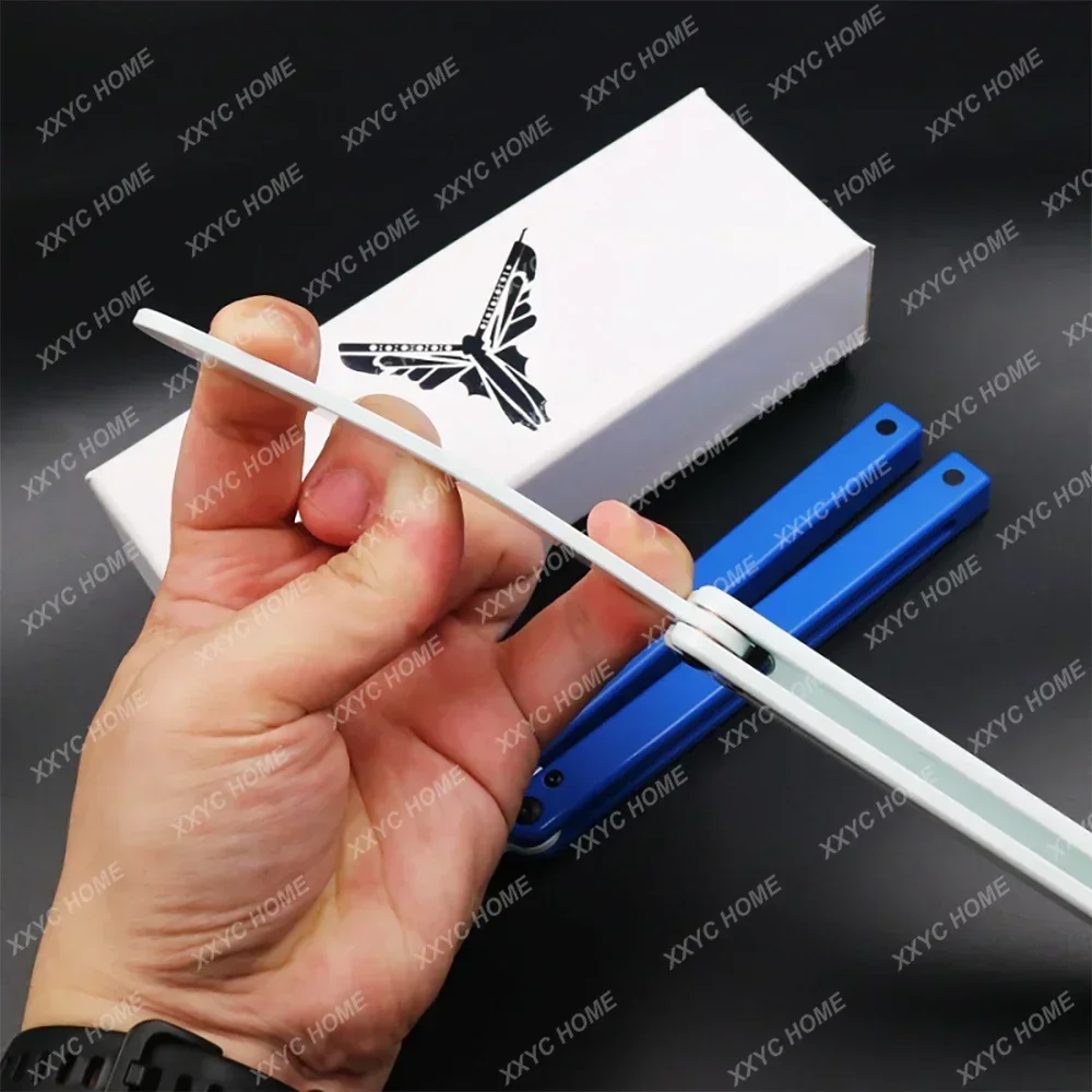 Squid Practice Butterfly Knife Plastic Unshaved Folding Pocket Butterfly Trainer Knife