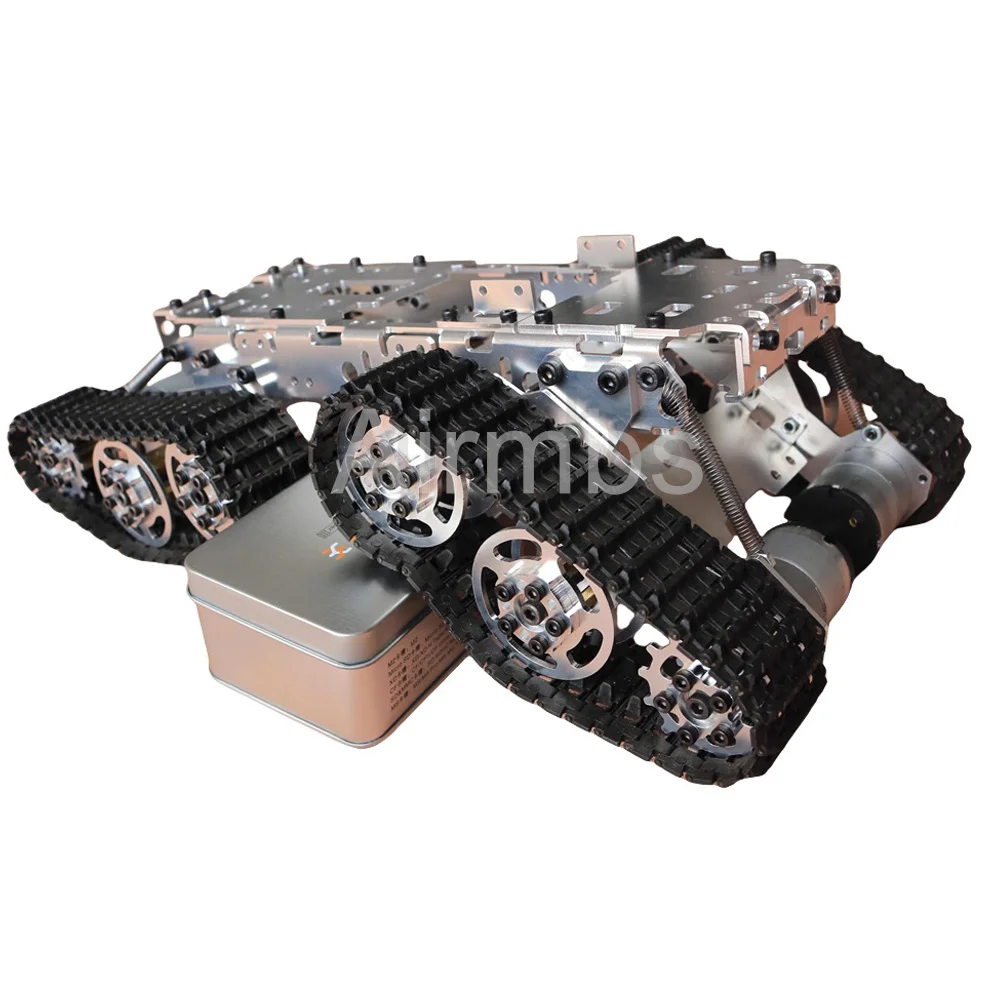 5KG Load Intelligent Shock Absorber 4WD Tank Track Robot Car Chassis WiFi Car with DC 6-12V Motor for Arduino Stm32 Starter Kit