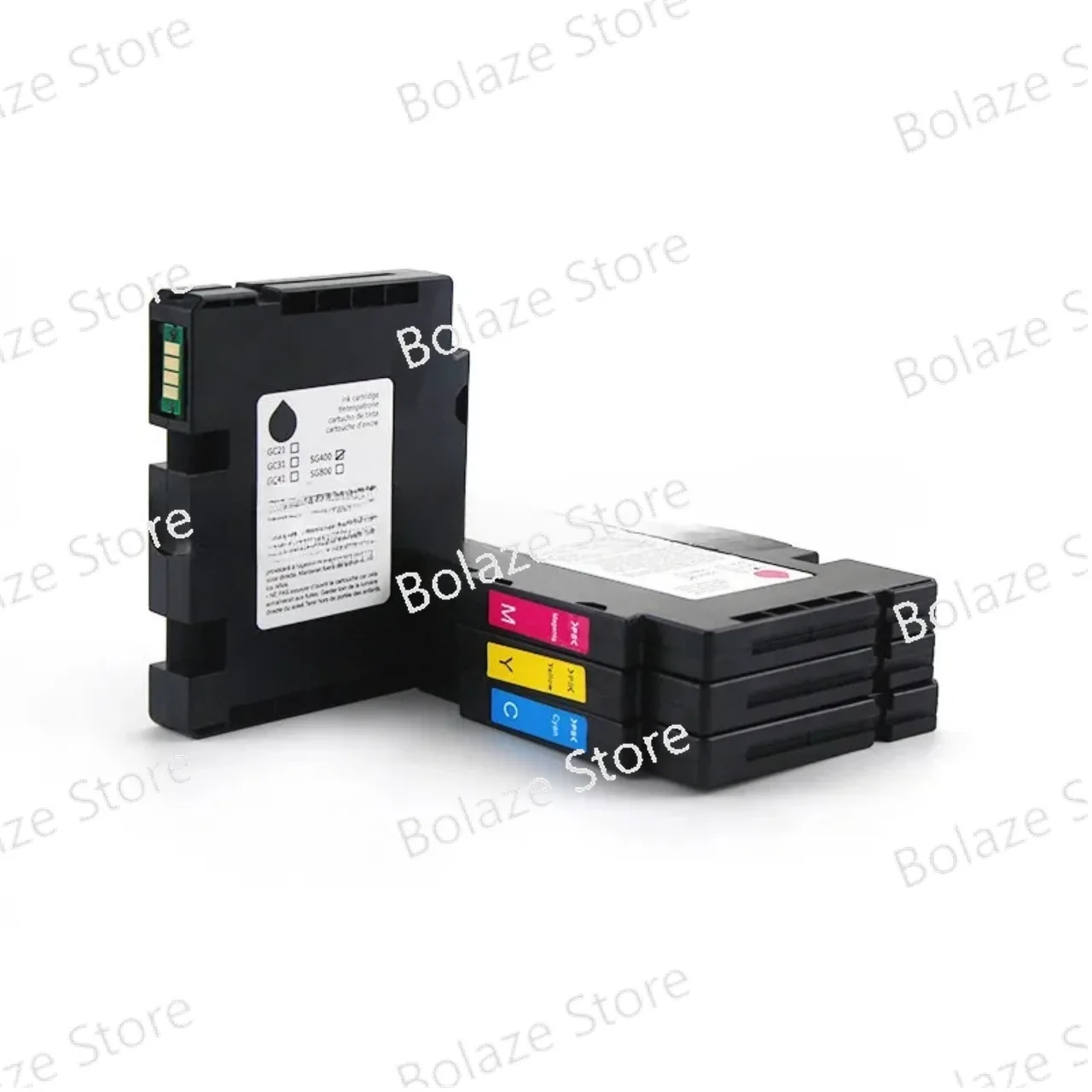 Standard volume, GC41, Ricoh and SATGRASS, SG400 and SG800, 4 color fully sublimed printer cartridges