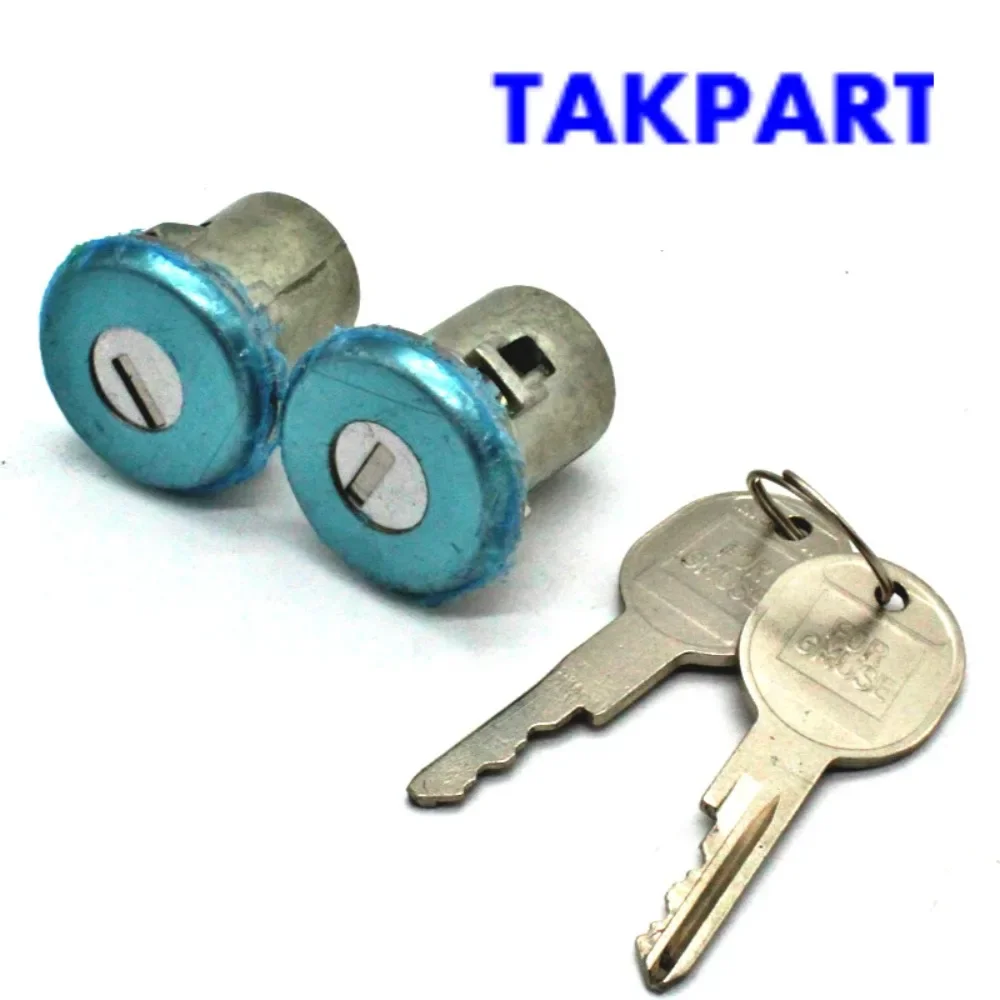 TAKPART Door Lock Cylinder Set with 2 Keys for Chevrolet GMC Buick Cadillac Oldsmobile Pontiac