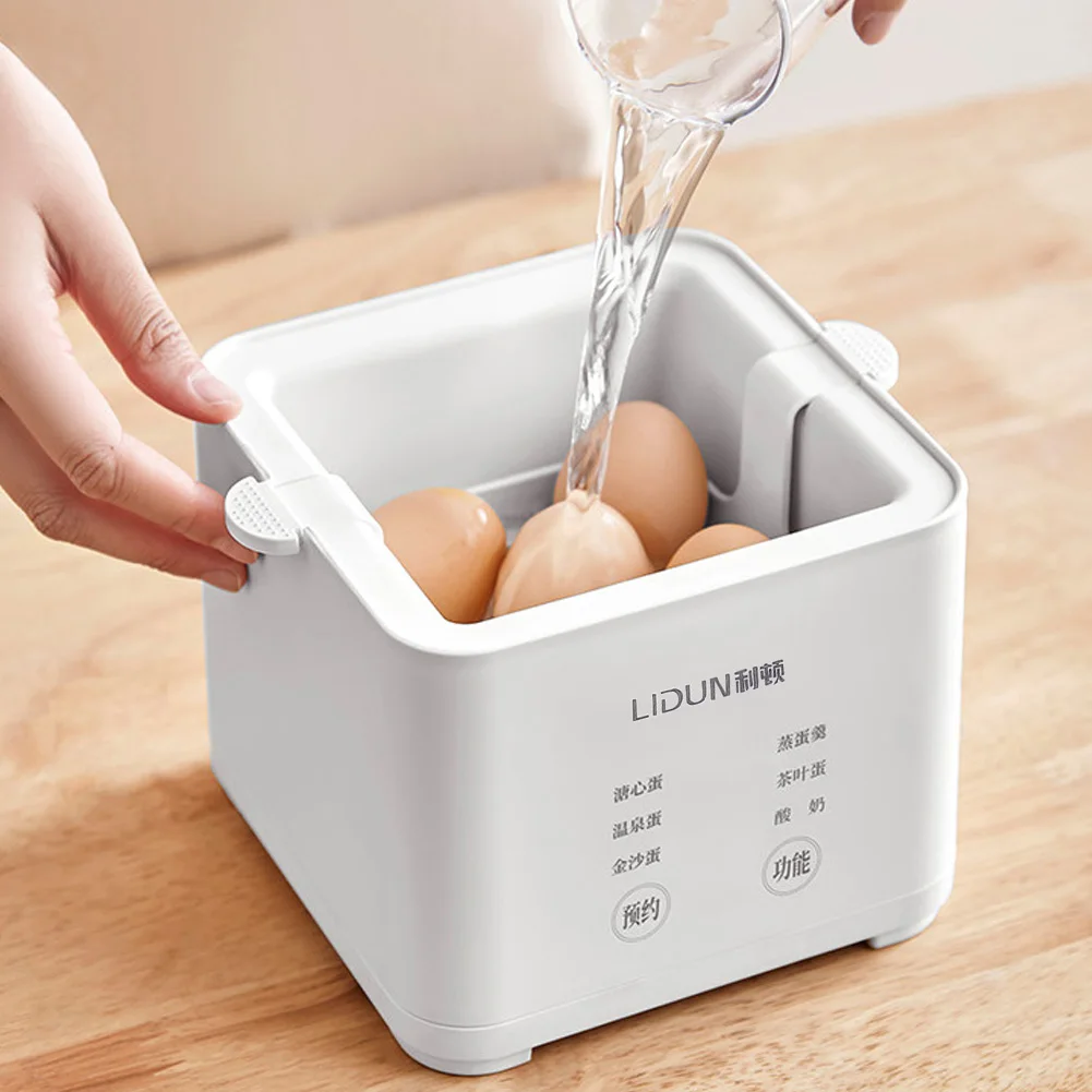 220V Smart Egg Cooker 300W Automatic Steamed Boil Breakfast Machine Electric Egg Boiler Automatic Egg Custard Steaming Cooker