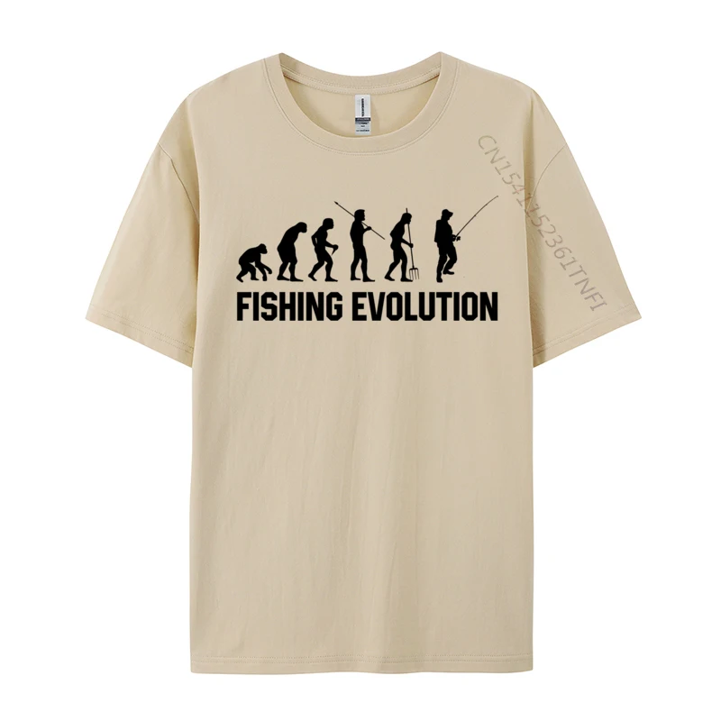 

Fishing Funny Fisher Fish Evolution Daddy Normal Top T-Shirts 2024 Newest Ostern Day Tops Shirt Man Leisure Sweatshirts