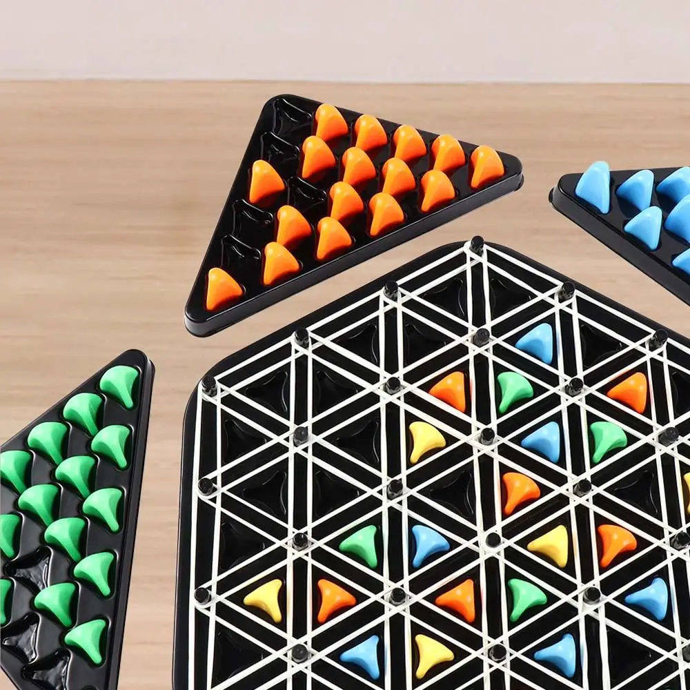 Rubber Band Geometry Chain Chess Logical Thinking Triangle Desktop Triangle Chess Desktop Game Parent-child Interaction