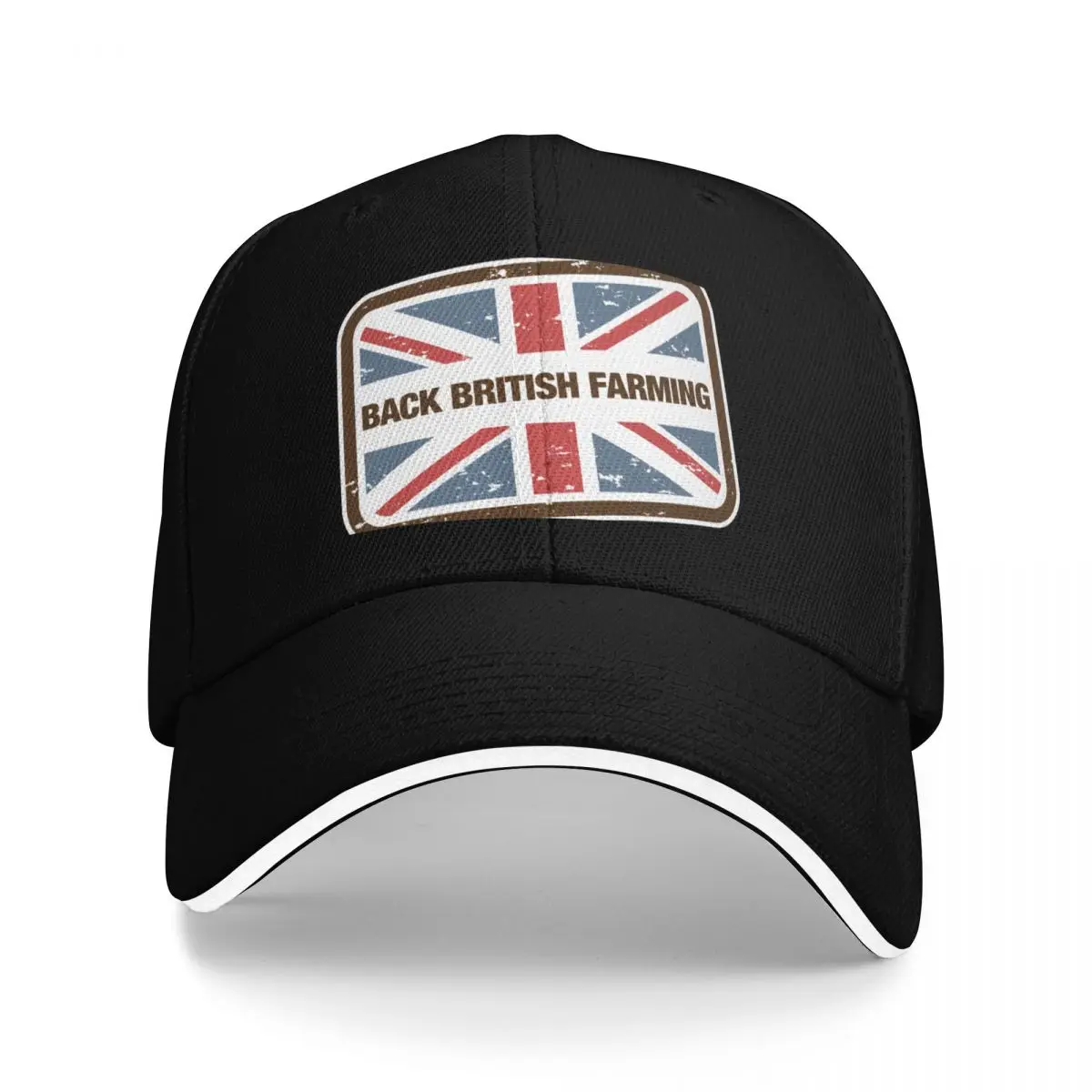 

Back British Farming Baseball Cap black Vintage Sun Hat For Children Mens Hats Women's