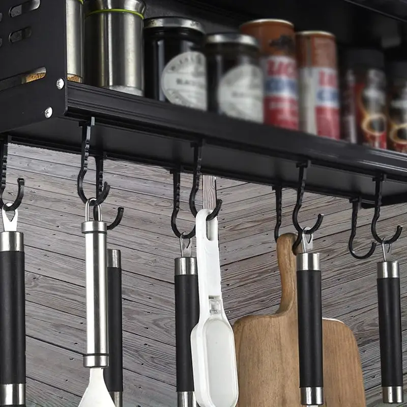 

Multifunctional Kitchen Hook and Microwave Oven Rack for Efficient Storage