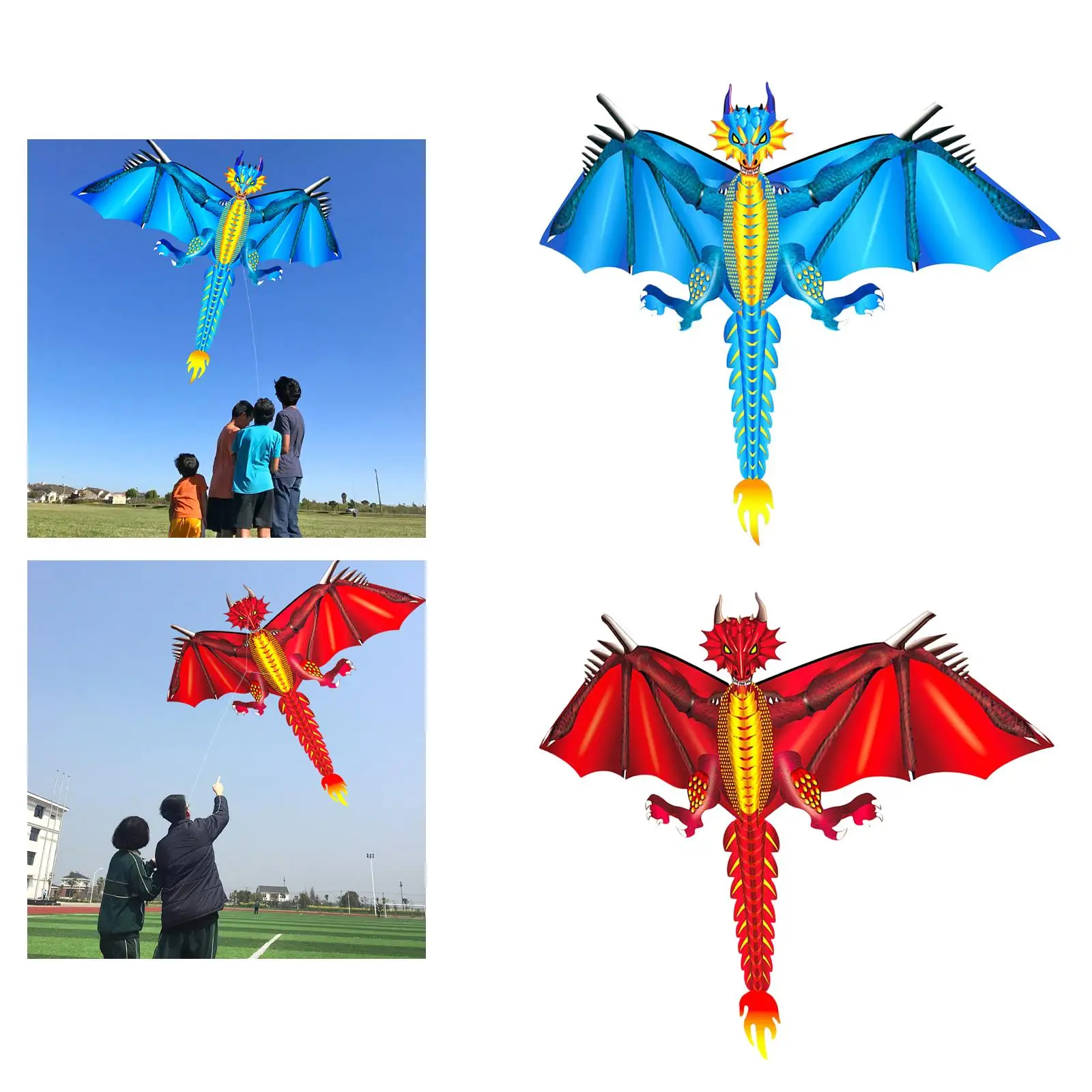 الحيوان الربيع طائرة ورقية مجموعة سهلة القماش الذاكرة الثمينة ضخمة ث/ذيل حلزوني مضحك ثلاثية الأبعاد ديناصور الطيارة لعب للأطفال الشاطئ