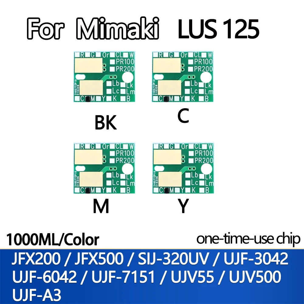 

LUS 125 LUS125 Ink Chip for Mimaki JFX200 JFX500 SIJ-320UV UJF-3042 UJ-F6042 UJF-7151 UJV55 UJV500 UJF-A3 chip