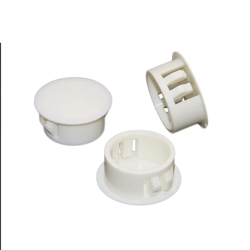 10/50/100 Pcs White Plastic Hole Plug 5-75mm Nylon Hole Cover HP-22 SKT-25 Round Plugs Plug For Furniture Hole Cap
