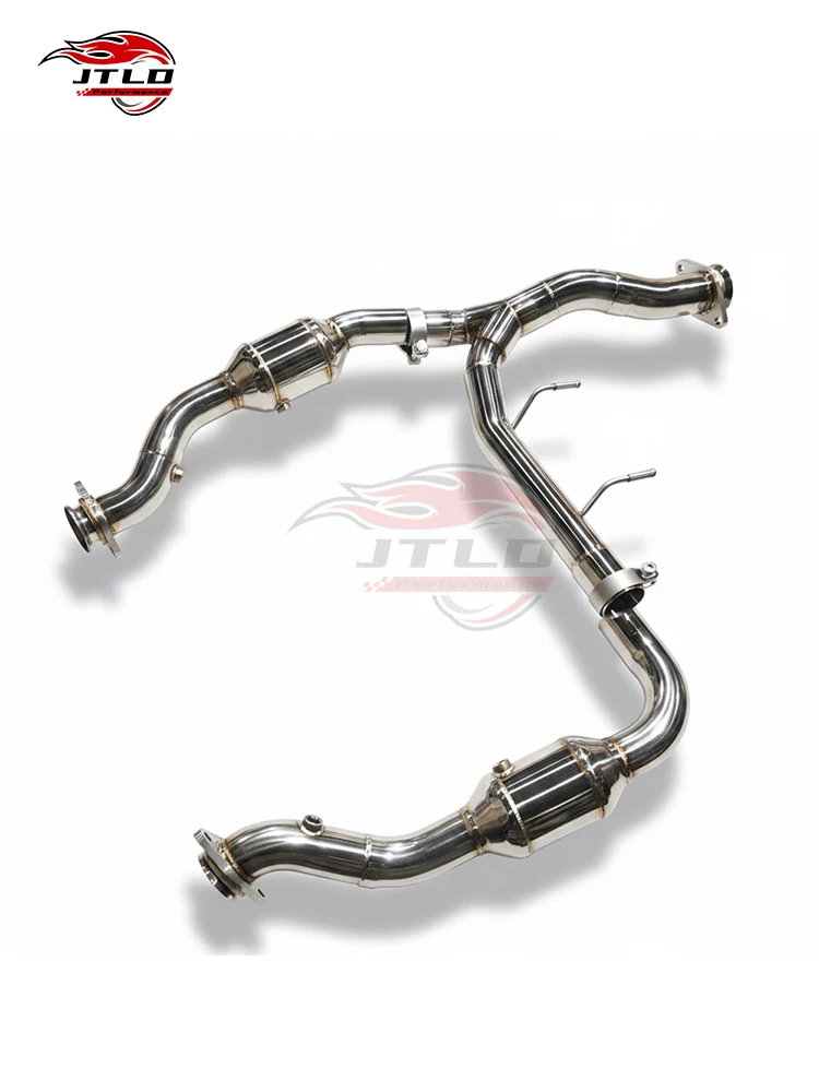 High Flow Performance Downpipe For Ford F-150 Raptor 3.5L EcoBoost 2017-2024 Off-Road Edition Turbo Exhaust Pipe Kit