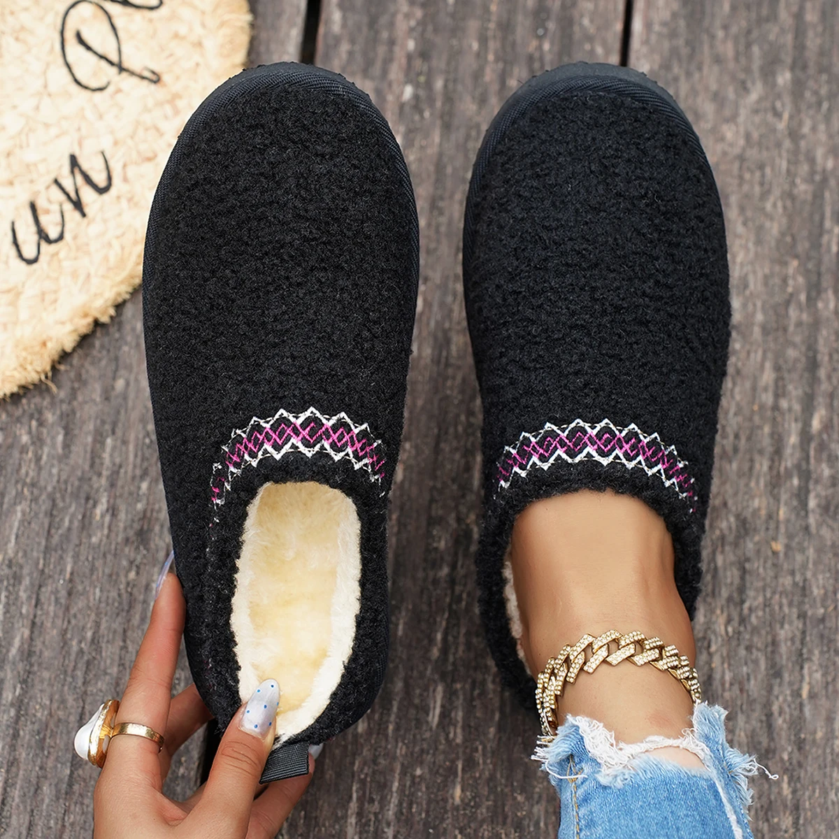 

Женские ботильоны, зимние полутапочки без шнуровки на толстой подошве, модная обувь, женские удобные женские ботинки на утолщенном пуху