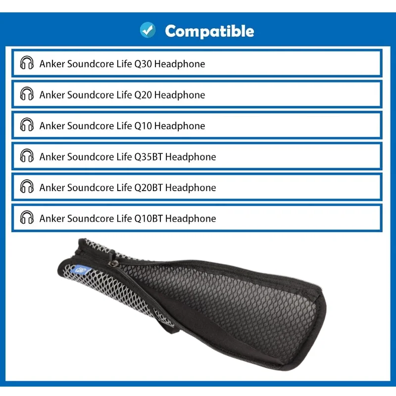 

Breathable fabric Headband Replacement for Anker Soundcore Life Q30 Q20 Q10 Q35 BT Q20 BT Q10 BT Headphones