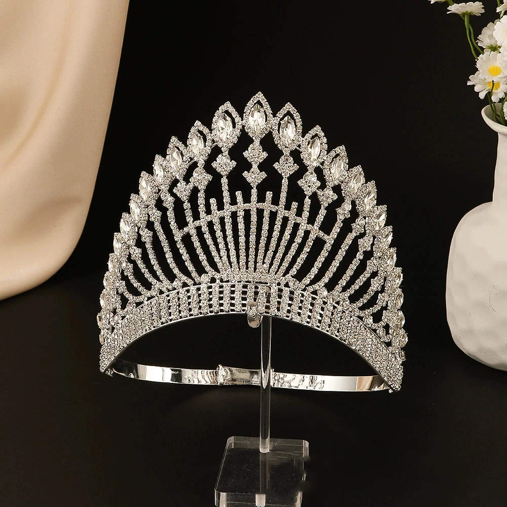 

Свадебный головной убор Miss World Beauty Pageant Grand Hair Crown Plus Injustice Round Crown Awards Цельный головной убор