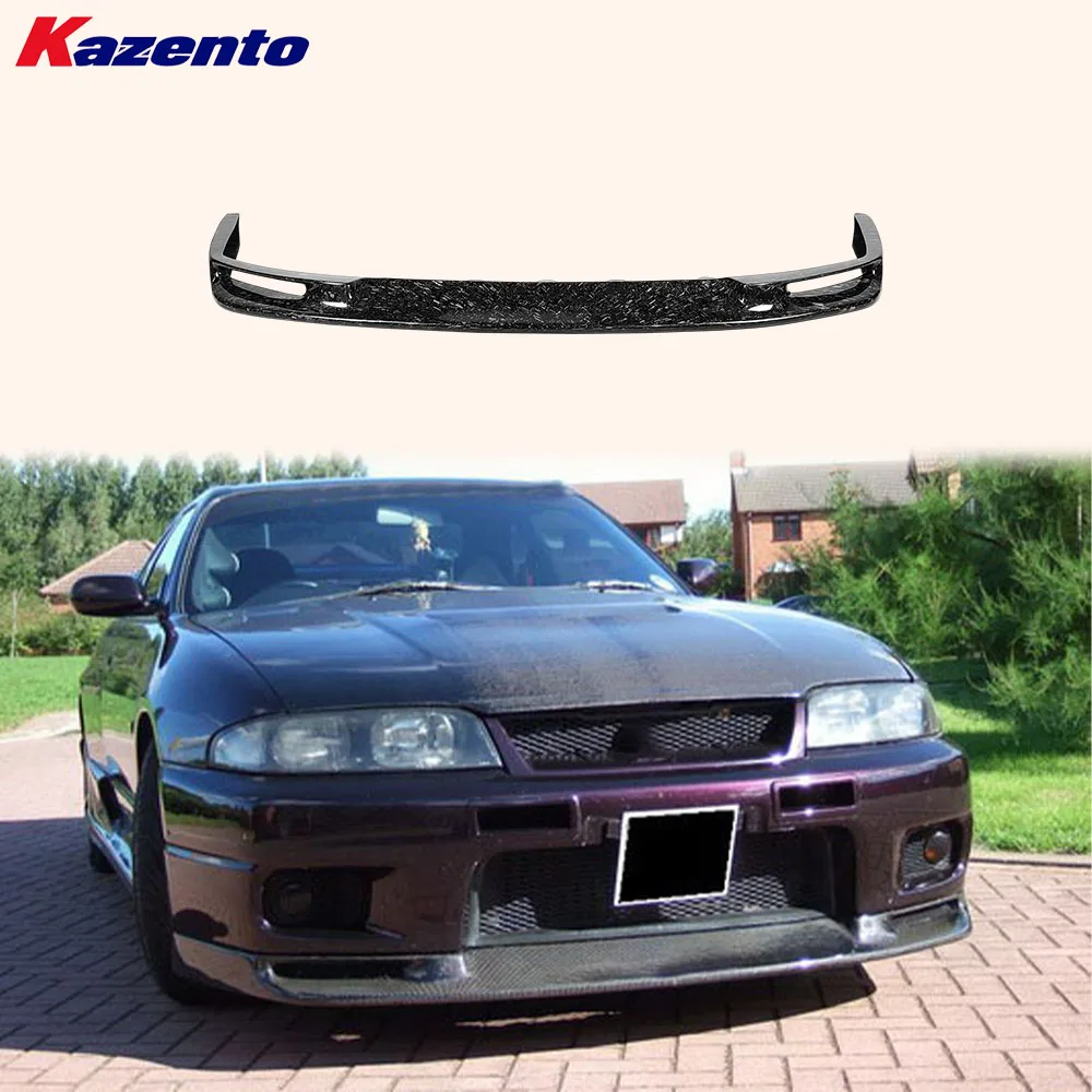 

For Nissan Skyline R33 (GTR Only) JUN Style Forged Carbon Front Bumper Lip