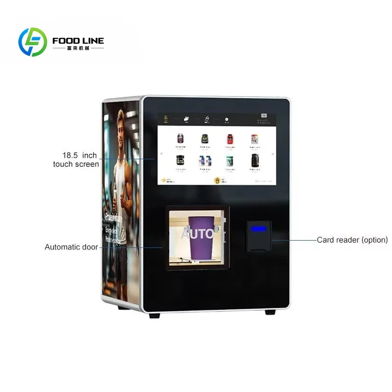 Customized Compact Automatic Protein Shake Vending Machine Tabletop Supplement Station with Cashless Payment for Sports Clubs