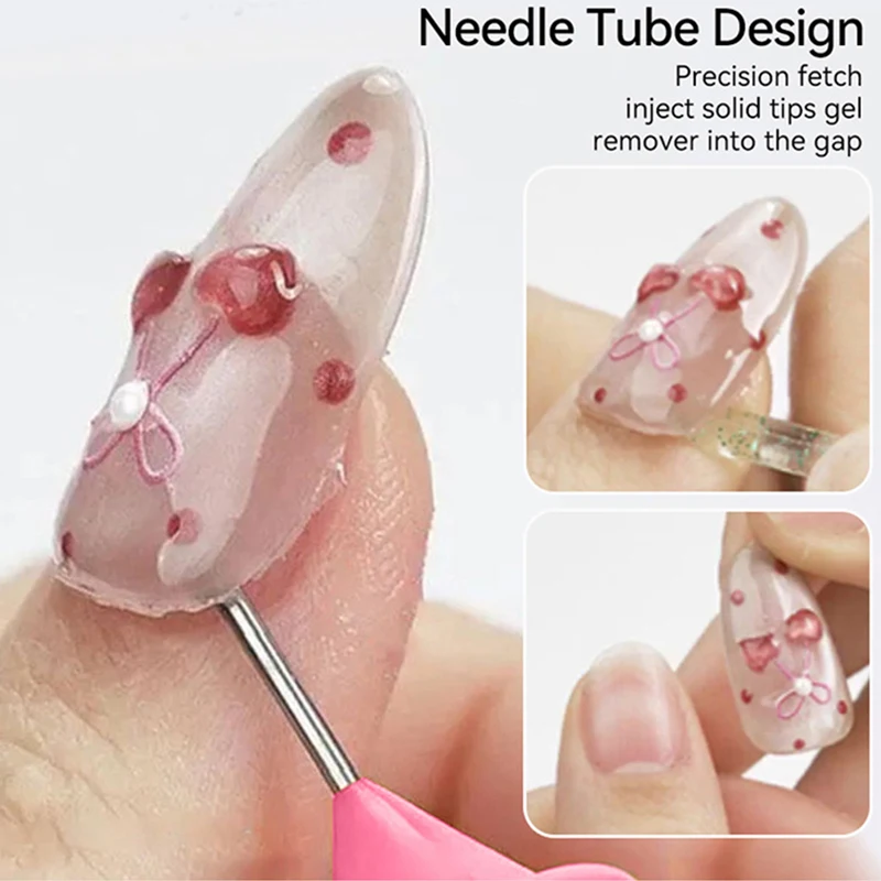 Solid Nail Tips Gel Remover 15ml Fast Dissolve Nail Glue Remover Liquid No Damage False Nail Tip Cleaner Nail Art Removal Tools view 5