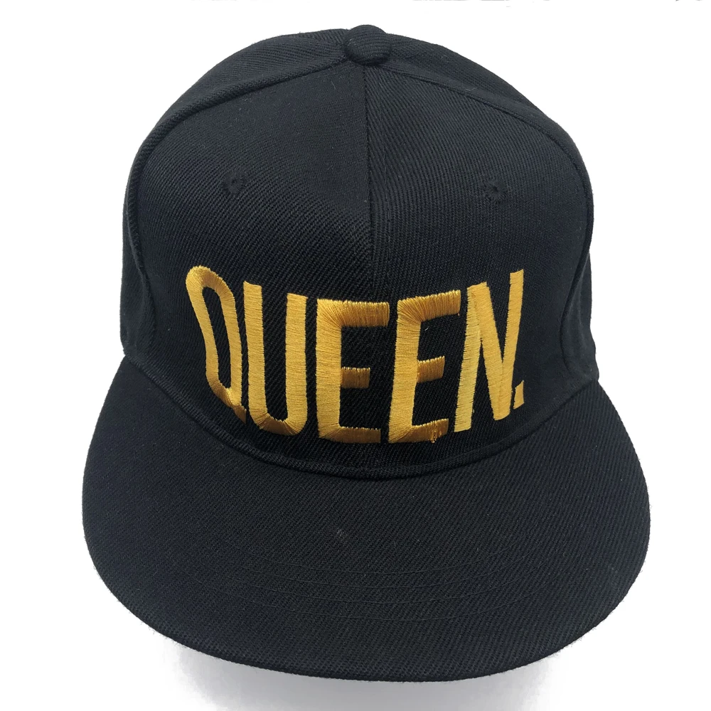 1PC KING Embroidered  Lover Men Women Baseball Cap Black Hip Hop Snapback  Chapeau Bone Masculino Hats