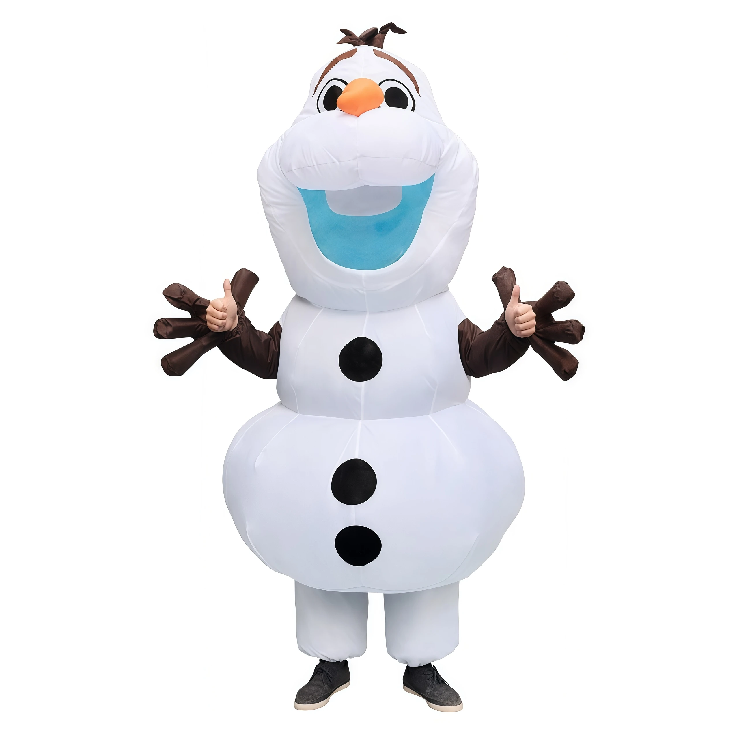 Anime Schneemann Aufblasbare Cosplay-Kostüme für Erwachsene Schneeschatz-Anzug Maskerade-Party Halloween Aufblasbares Verkleidungs-Kostüm Cosplay-Party