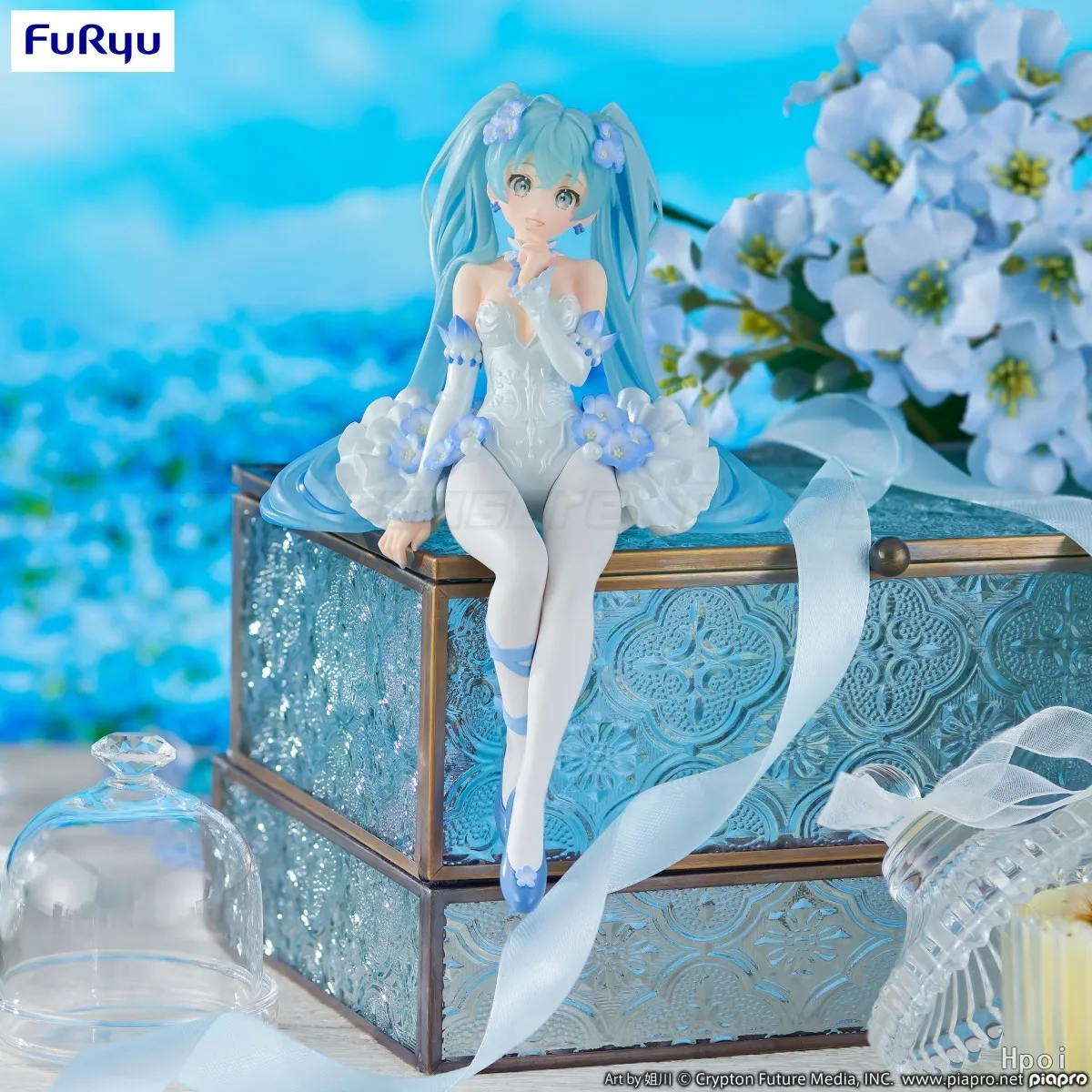 

【In Stock】 FURYU Flower Fairy Noodle Stopper Figure Hatsune Miku Pink Butterfly Anime Figure