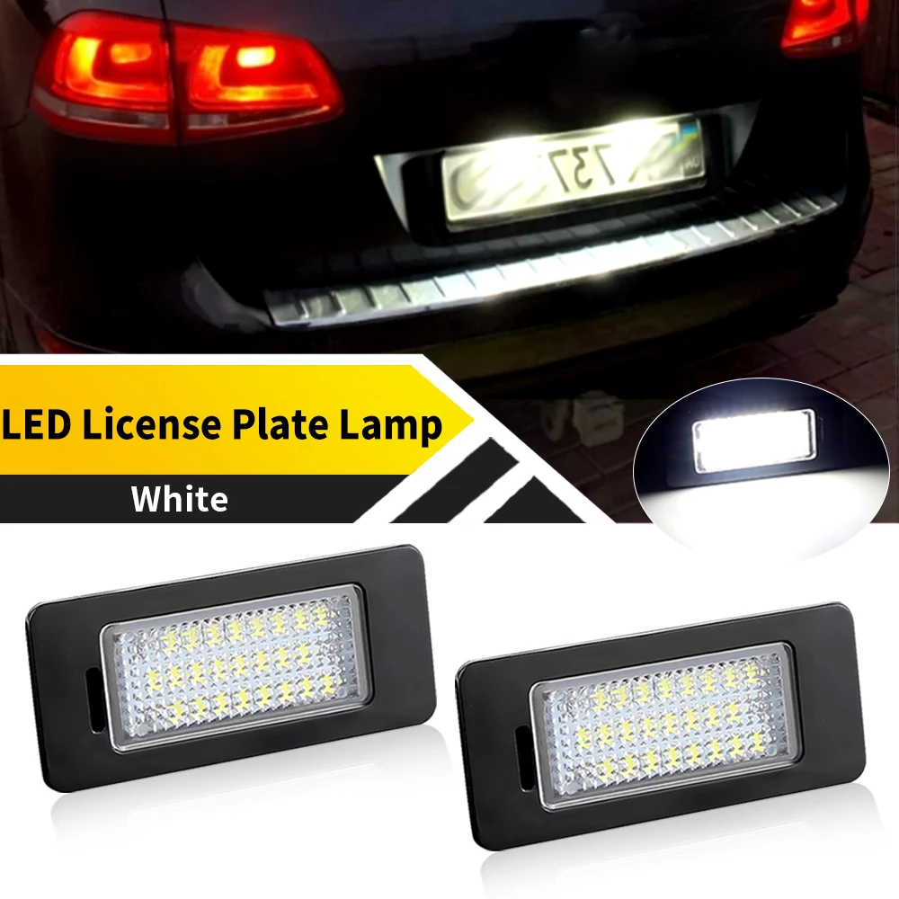 

2pcs White Canbus LED License Number Plate Light for VW Golf Estate (MK6) 2010-up (MK7) 2013-up Plus 2012-up Jetta (MK6) 2011-up
