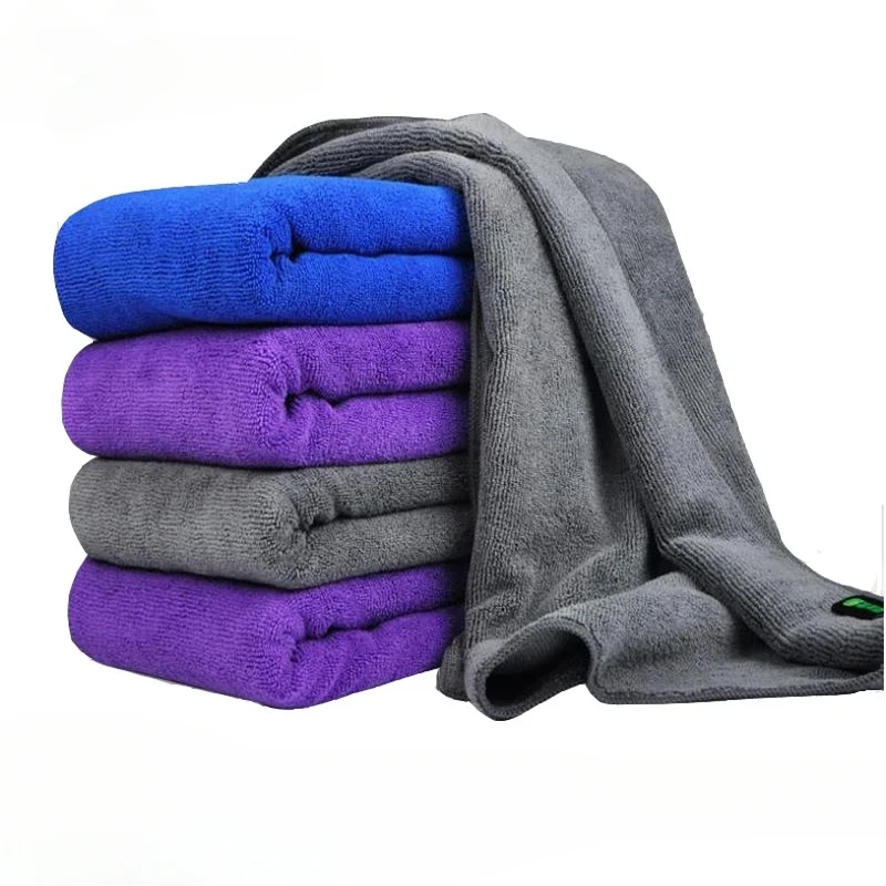 

Car Wash Microfiber Towel Car Cleaning Drying Cloth Hemming Cloth Detailing Car Wash Blue Towel