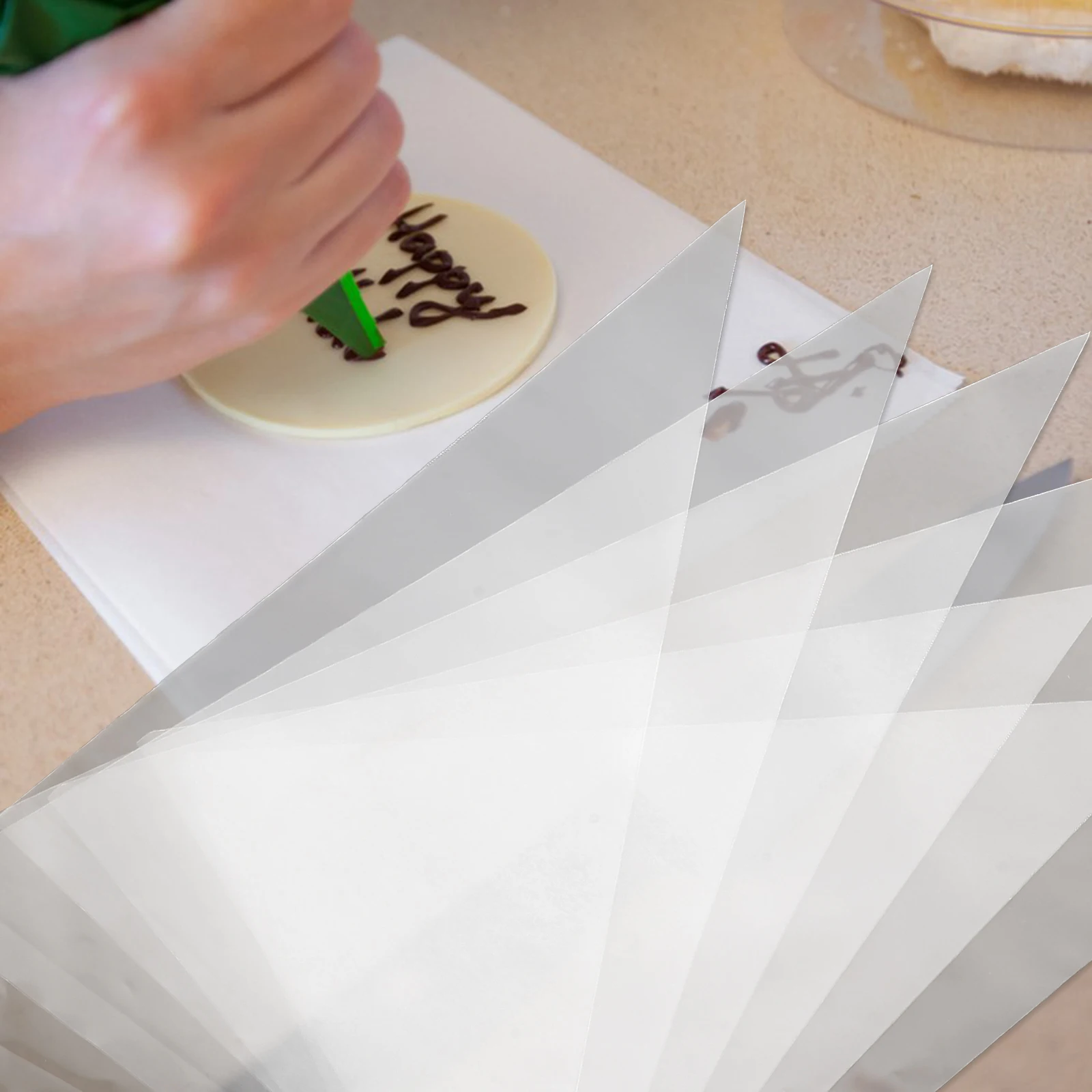 

100Pcs Cake Cream Piping Bags Disposable Pastry Bags Baking Decorating Tool for Cakes Cupcakes Cake Piping Bag