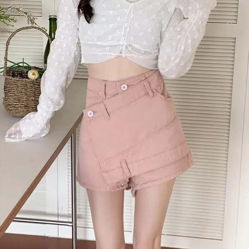 Y2k 청바지 리프트 엉덩이 헐렁한 청바지 바지 여성용 여름 의류 반바지 여성 데님 빅 사이즈 Coquette Jorts Clothing Flared