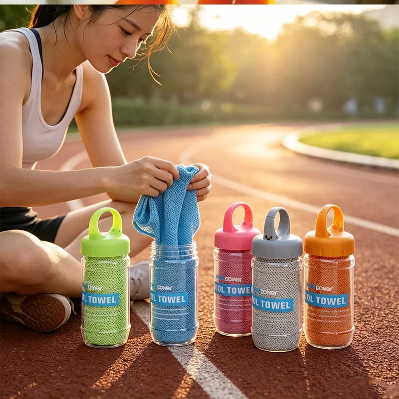 Breathable Cooling Towel Ultra Soft Lightweight Microfiber Towels Sunstroke Prevention Quick Drying Ice Wipes Outdoor Sports