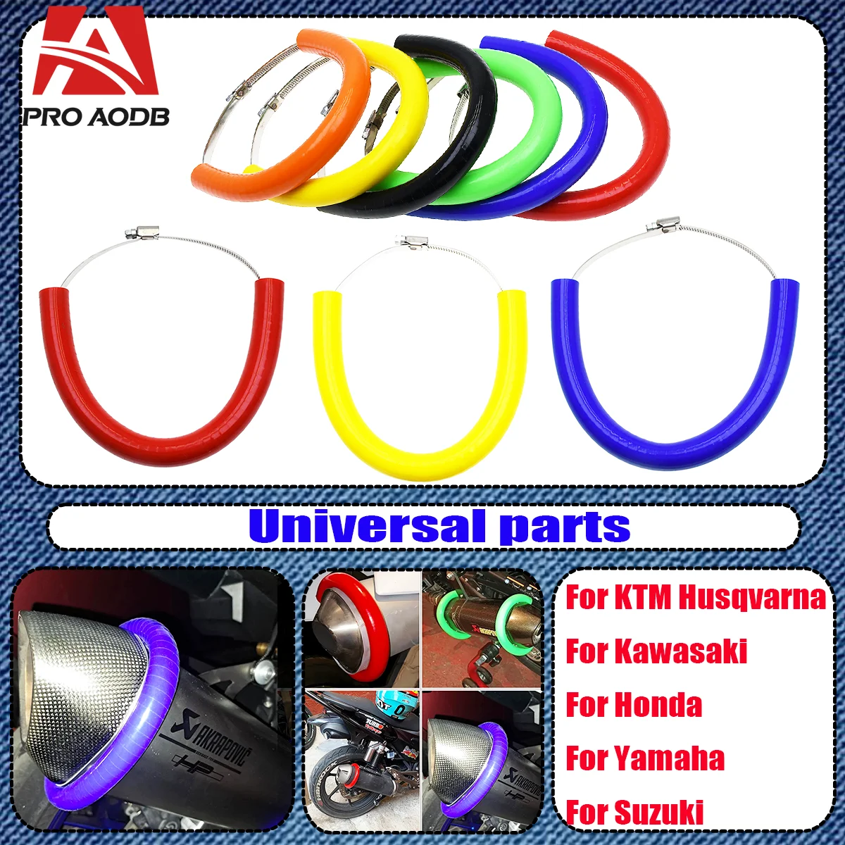 

For Honda CR250 CRF230F CRF250R CRF250X CRF450R CRF450X Yamaha Suzuki Universal Motorcycle Oval Exhaust Protector Can Cover