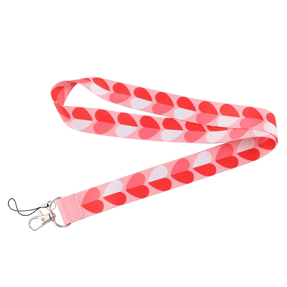 

Portable Long Strap Phone Anti-loss Belt Lanyard Anti-loss Phone Neck Strap Love Heart Wide Mobile Phone Charm ID Credit Card