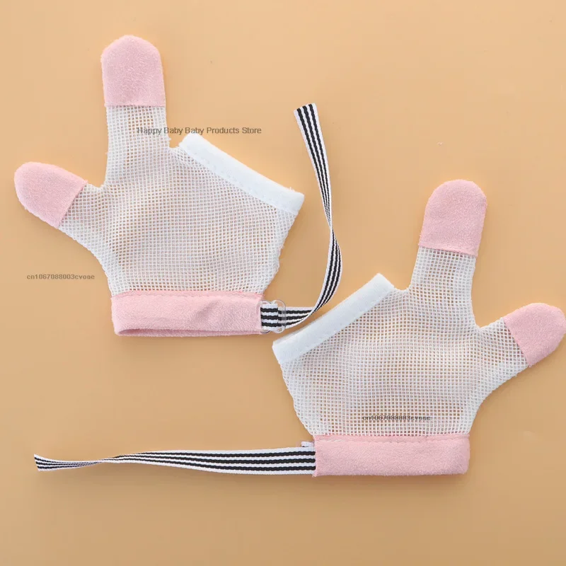 Corrector de manos para bebés, cubre dedos para evitar que los niños muerdan con guantes