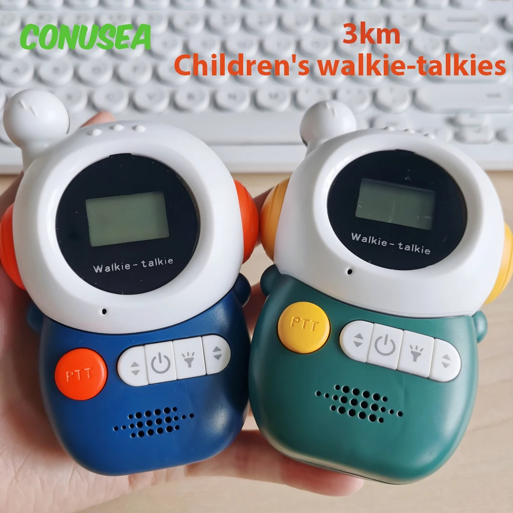 2 Stück Walkie Talkie 3km Handy für Kinder Kinder 2 Stück Cartoon Astronaut Katze Telefone Smartphone Kindertag Geschenk