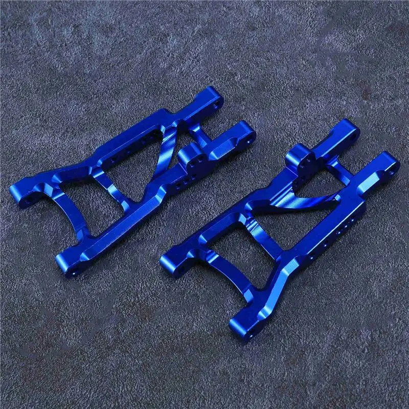 ABUM-2Set Upgrade Aluminum Alloy Chassis C Seat Rear Stub Axle Parts Kit For 1/10 Traxxas 2WD Slash Rustler Stampede,1