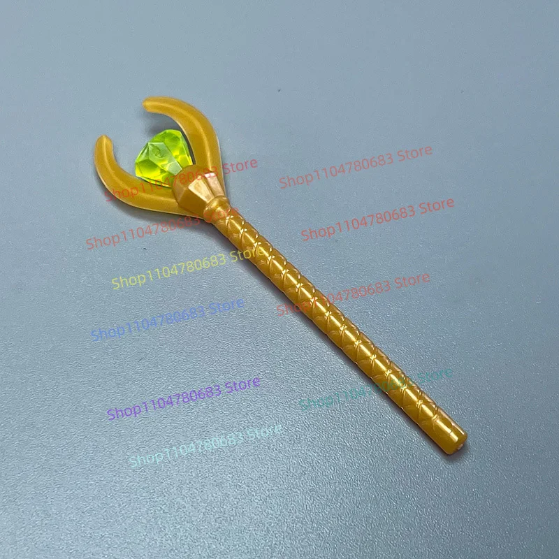 MOC 블록 액세서리 다이아몬드 셉터 미니 피규어 조립 모델 디스플레이 애니메이션 만화 장식용 장난감 선물 수집품