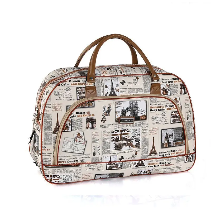 2022 Fashion Cartoon Print borse da viaggio per donna borsa da viaggio grande da uomo borsa da viaggio multifunzionale per il fine settimana borsa