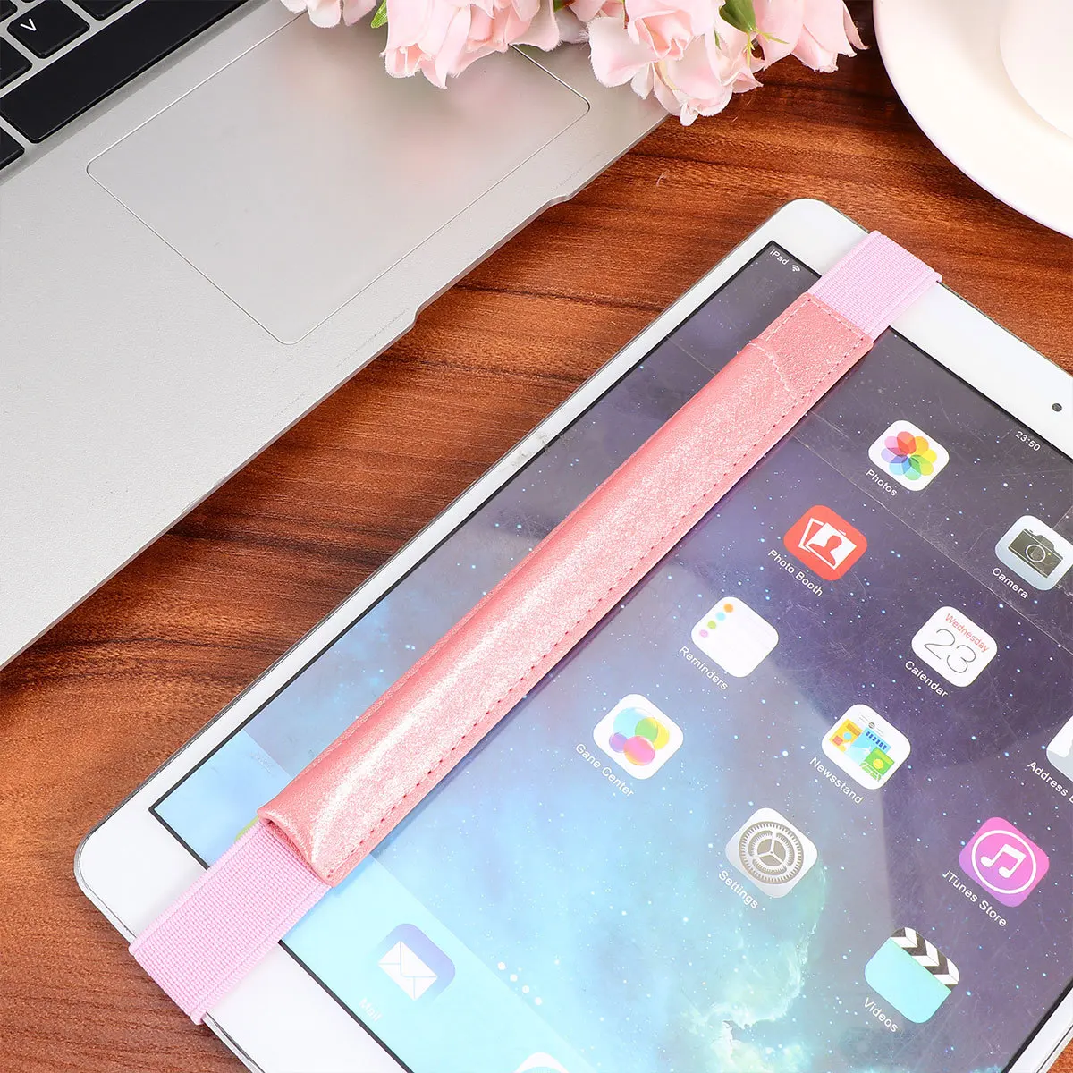 Capa de caneta para lápis, design simples, faixa elástica, manga protetora, à prova de poeira, resistente a choques, tampa de caneta para toque