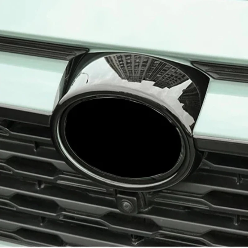 3D-Aufkleber für Toyota Rav4 Rav4 Xa50 2019–2021 2022 2023, ABS, schwarzer Auto-Frontrahmen, Mark, Kühlergrill, Emblem, Abzeichen, Logo-Zierleiste